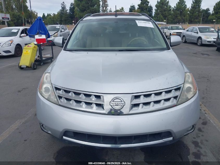 2007 Nissan Murano Sl VIN: JN8AZ08W97W614348 Lot: 43330048