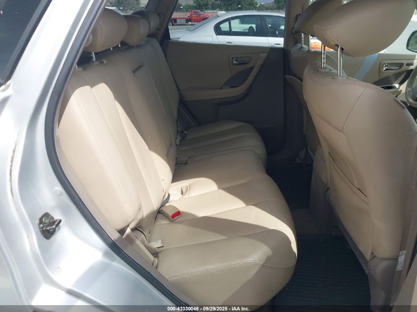 2007 Nissan Murano Sl VIN: JN8AZ08W97W614348 Lot: 43330048