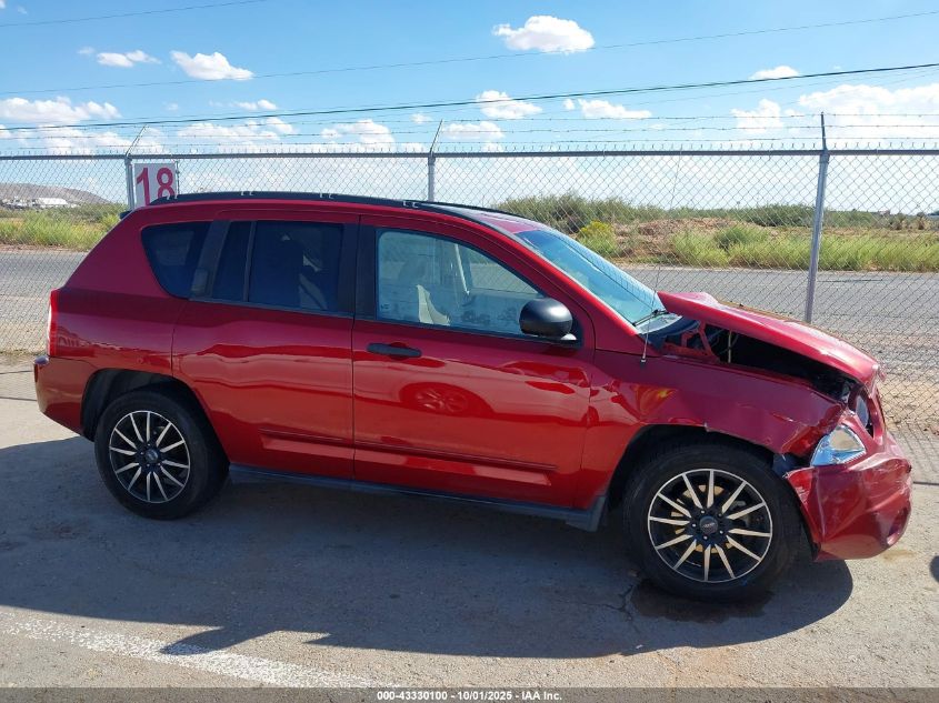 2008 Jeep Compass Sport VIN: 1J8FF47W38D782849 Lot: 43330100