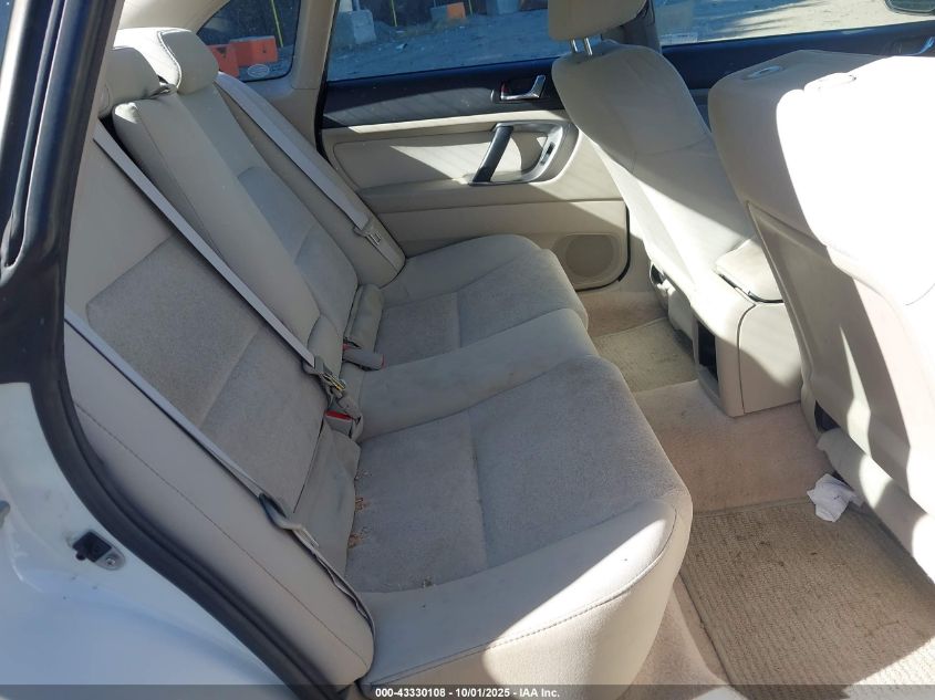 2008 Subaru Legacy 2.5I VIN: 4S3BL616287225707 Lot: 43330108