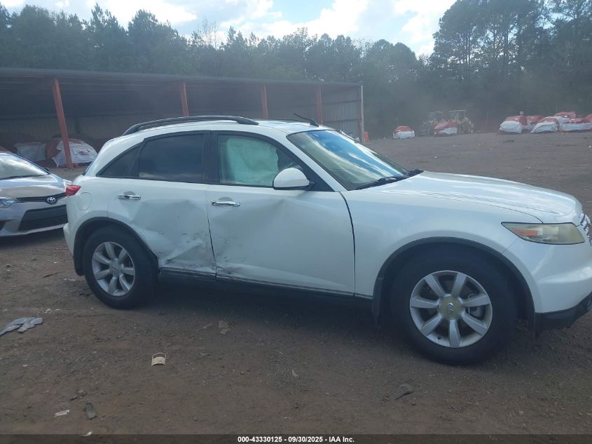 2003 Infiniti Fx35 VIN: JNRAS08UG3X100783 Lot: 43330125