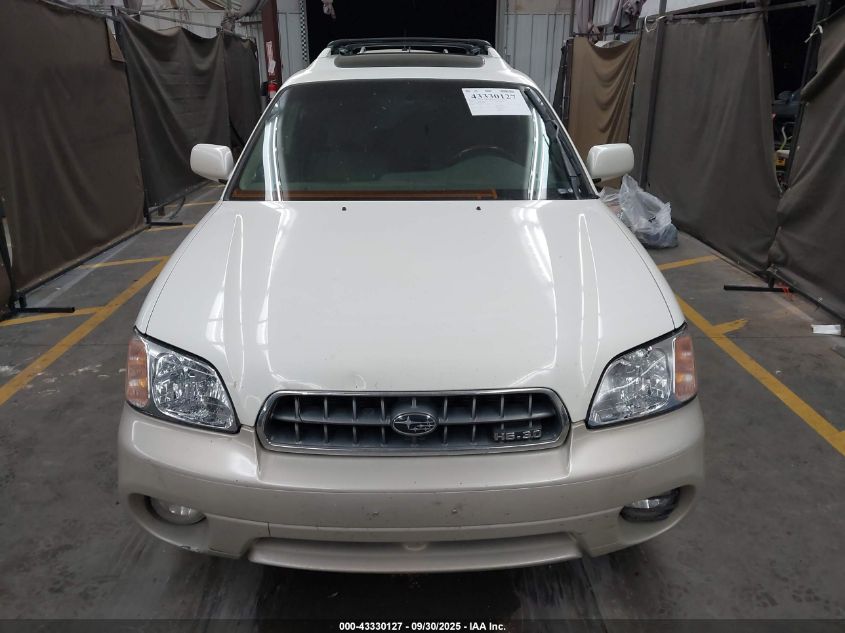 2004 Subaru Outback H6-3.0 Vdc VIN: 4S3BH896147609425 Lot: 43330127