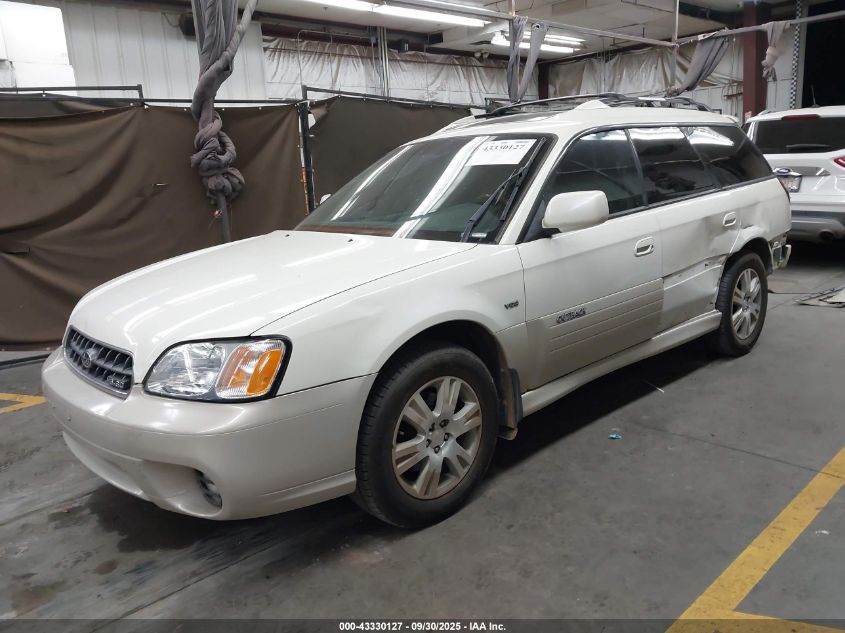 2004 Subaru Outback H6-3.0 Vdc VIN: 4S3BH896147609425 Lot: 43330127
