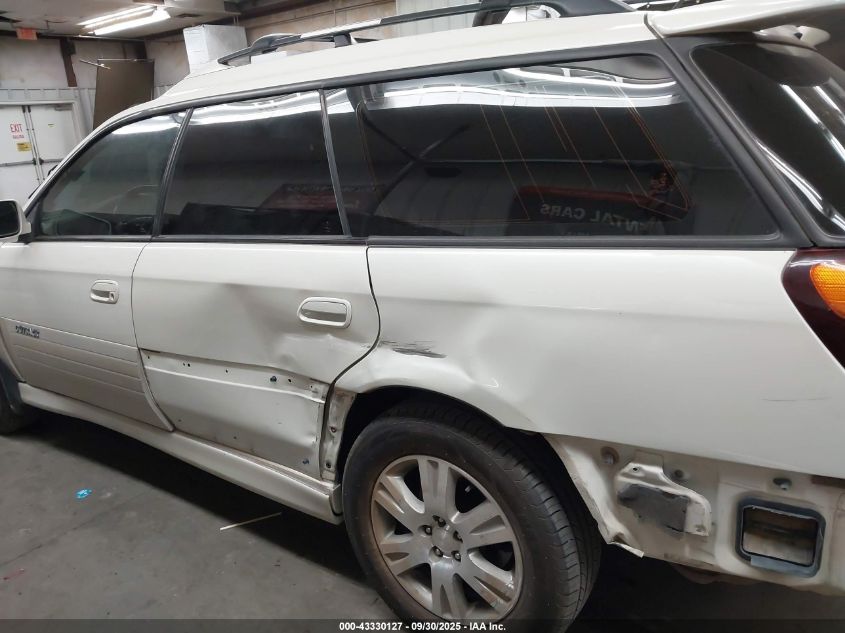 2004 Subaru Outback H6-3.0 Vdc VIN: 4S3BH896147609425 Lot: 43330127