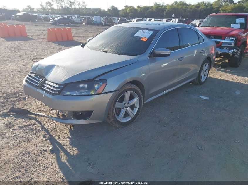 2012 Volkswagen Passat 2.0L Tdi Se VIN: 1VWBN7A30CC108551 Lot: 43330128