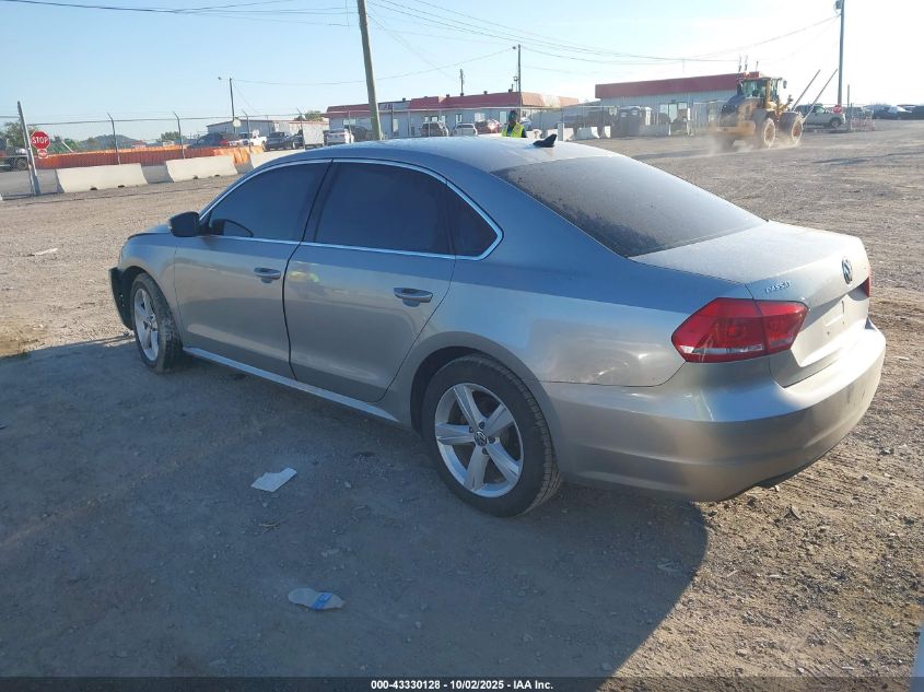 2012 Volkswagen Passat 2.0L Tdi Se VIN: 1VWBN7A30CC108551 Lot: 43330128