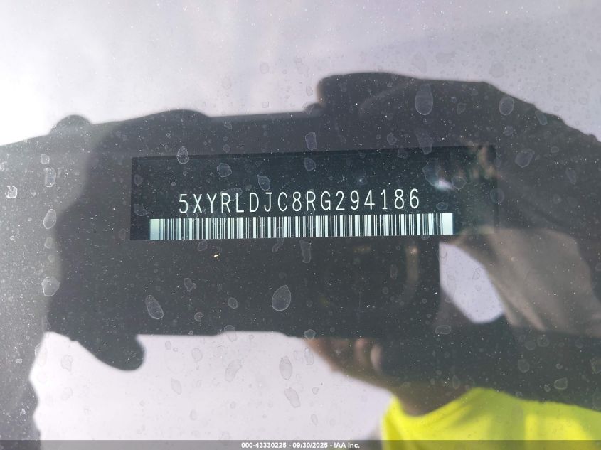 2024 Kia Sorento S VIN: 5XYRLDJC8RG294186 Lot: 43330225