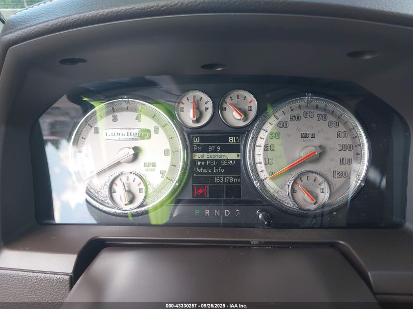 2012 Ram 1500 Laramie Longhorn/Limited Edition VIN: 1C6RD7PT3CS190185 Lot: 43330257