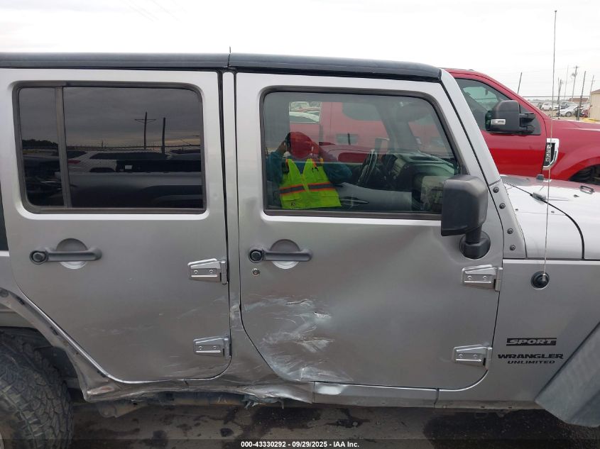 2017 Jeep Wrangler Unlimited Sport 4X4 VIN: 1C4HJWDG8HL596124 Lot: 43330292