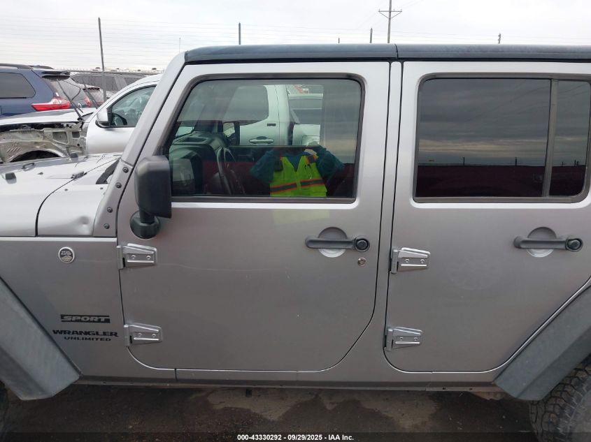 2017 Jeep Wrangler Unlimited Sport 4X4 VIN: 1C4HJWDG8HL596124 Lot: 43330292