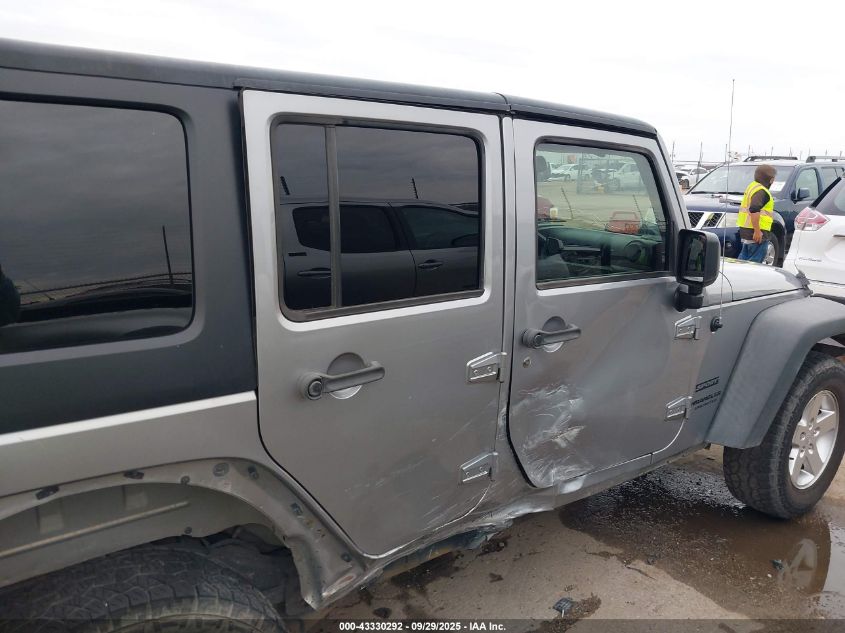 2017 Jeep Wrangler Unlimited Sport 4X4 VIN: 1C4HJWDG8HL596124 Lot: 43330292