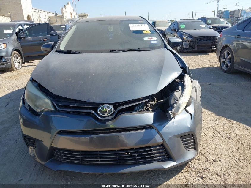 2015 Toyota Corolla Le VIN: 5YFBURHE8FP265023 Lot: 43330414