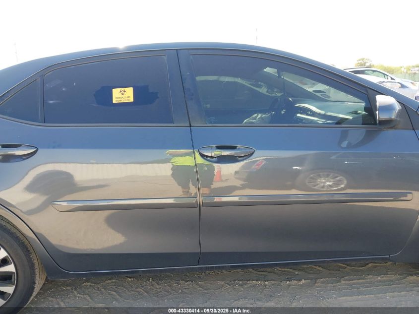 2015 Toyota Corolla Le VIN: 5YFBURHE8FP265023 Lot: 43330414