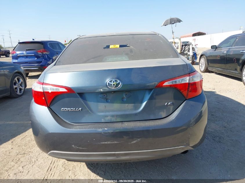 2015 Toyota Corolla Le VIN: 5YFBURHE8FP265023 Lot: 43330414