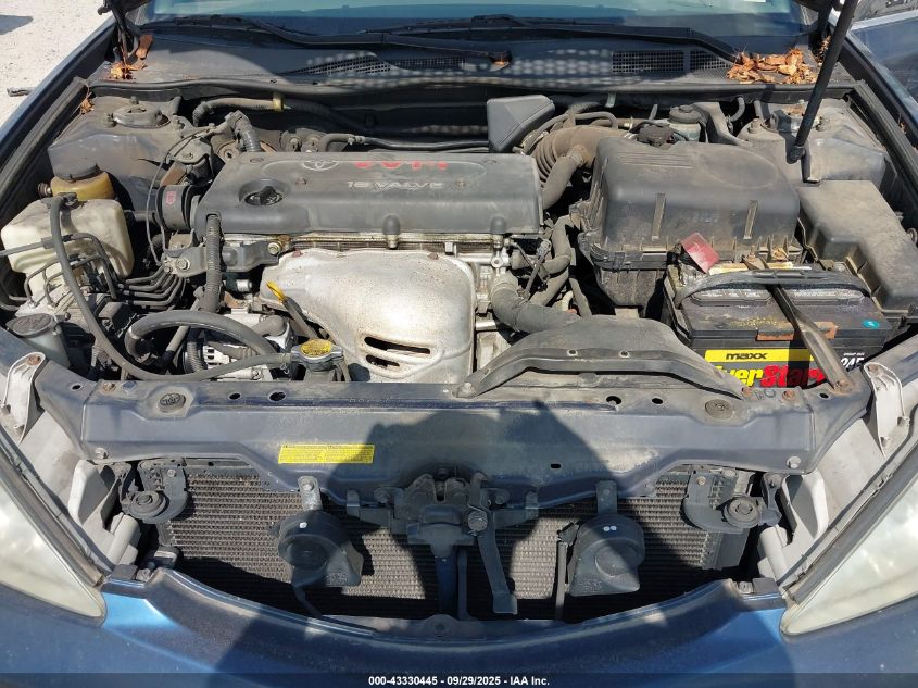 2002 Toyota Camry Xle VIN: 4T1BE30K12U555480 Lot: 43330445