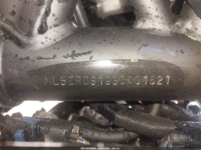 2025 Kawasaki Zr900 S VIN: ML5ZRDS19SDA01621 Lot: 43330538