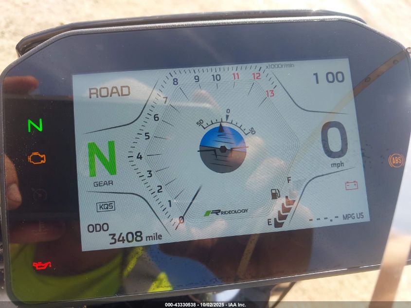 2025 Kawasaki Zr900 S VIN: ML5ZRDS19SDA01621 Lot: 43330538