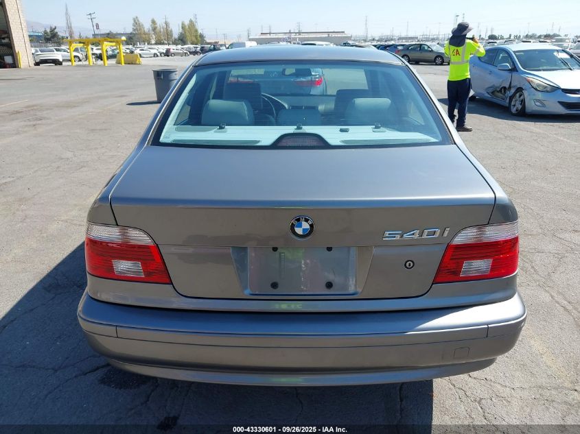 2002 BMW 540Ia VIN: WBADN63412GN85148 Lot: 43330601