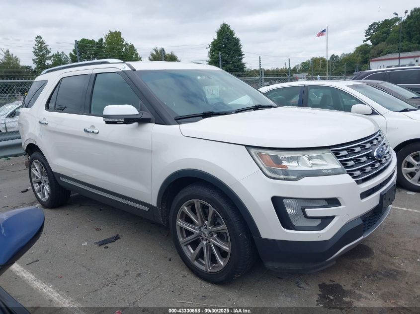 2016 Ford Explorer Limited VIN: 1FM5K8F87GGB98164 Lot: 43330658