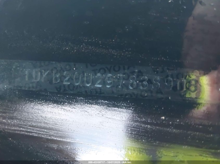 2009 Toyota Prius VIN: JTDKB20U297838908 Lot: 43330717