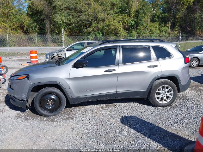 2017 Jeep Cherokee Sport 4X4 VIN: 1C4PJMAS4HW584480 Lot: 43330723