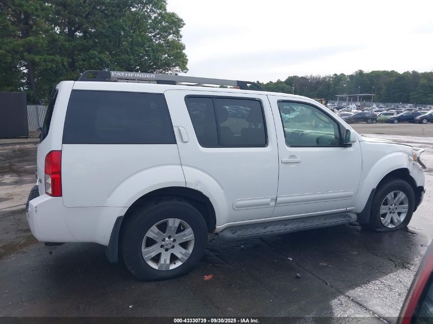 2005 Nissan Pathfinder Le VIN: 5N1AR18W35C723304 Lot: 43330739