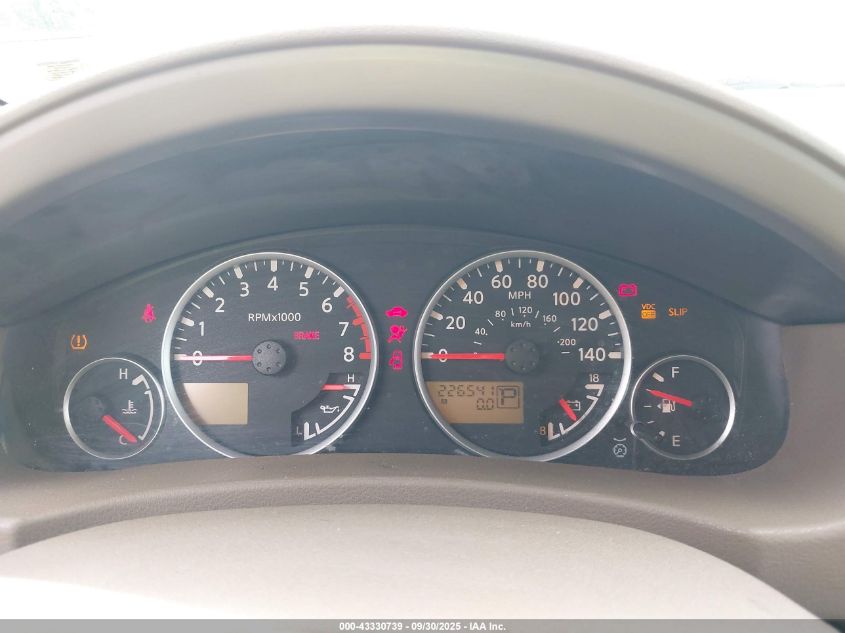 2005 Nissan Pathfinder Le VIN: 5N1AR18W35C723304 Lot: 43330739