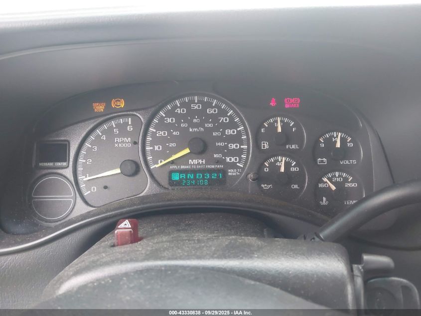 2000 Chevrolet Silverado 1500 Ls VIN: 2GCEC19T5Y1405514 Lot: 43330838