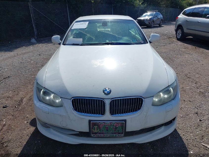 2012 BMW 328I VIN: WBADW7C57CE729861 Lot: 43330851