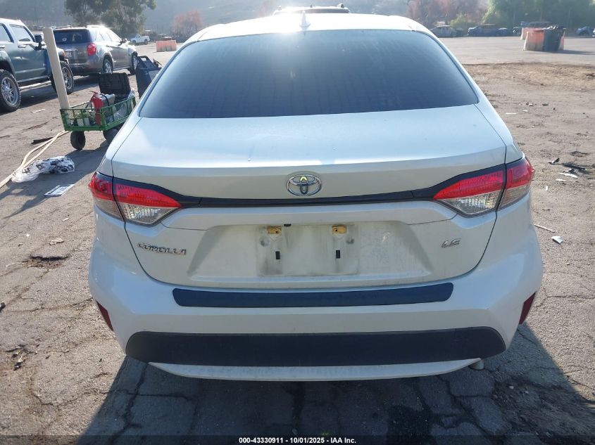 2020 Toyota Corolla Le VIN: JTDEPRAE4LJ061382 Lot: 43330911