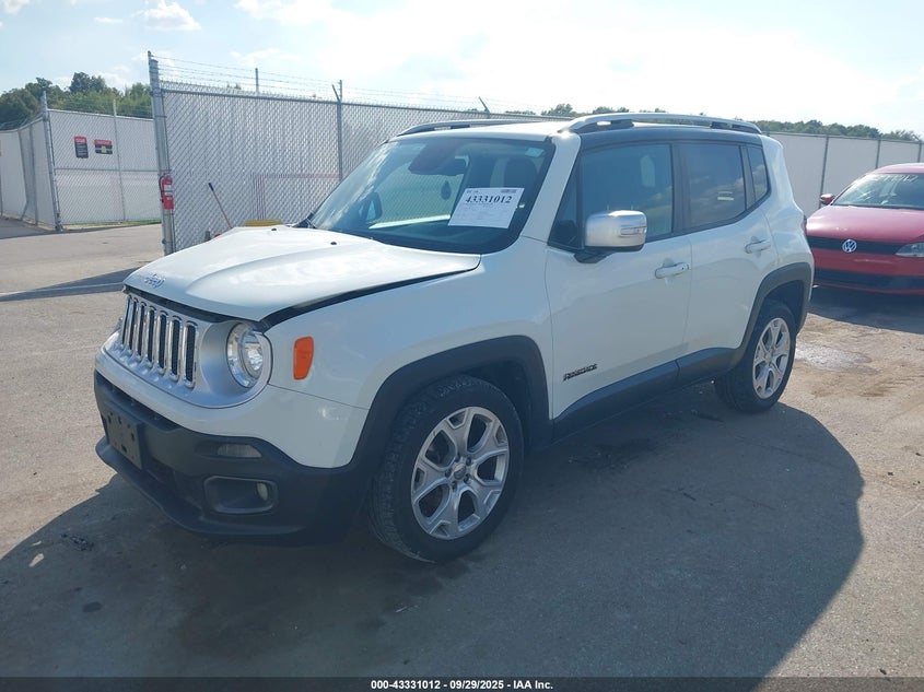 2016 JEEP RENEGADE LIMITED - ZACCJBDT8GPD10234
