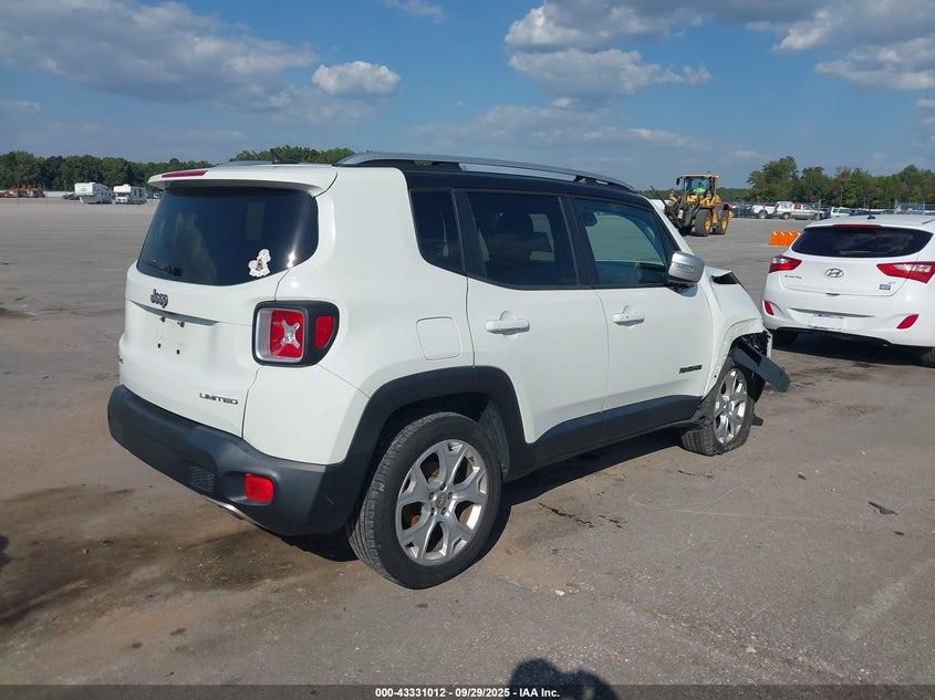 2016 JEEP RENEGADE LIMITED - ZACCJBDT8GPD10234