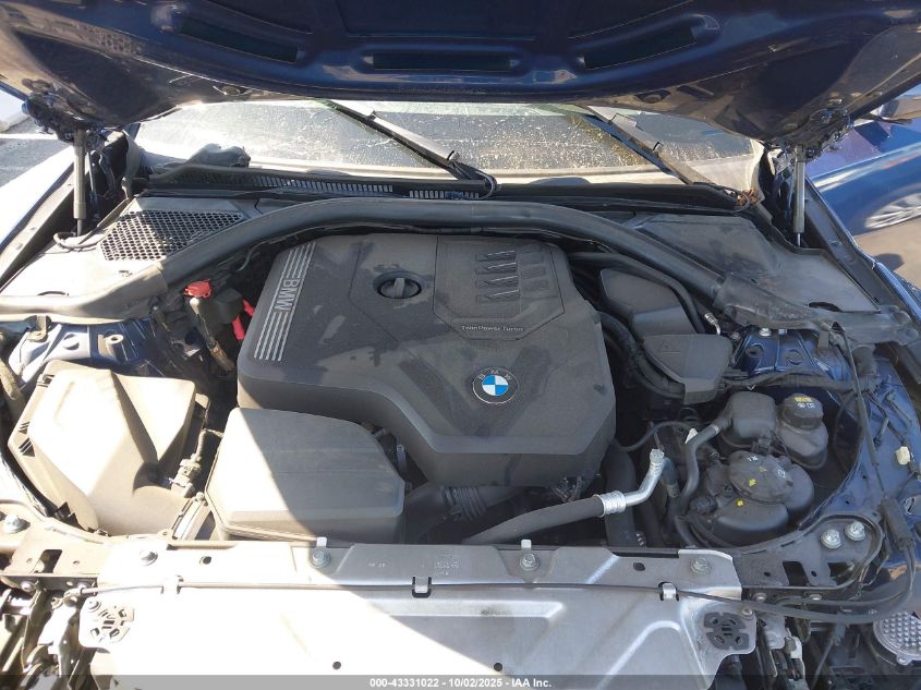 2021 BMW 330I VIN: 3MW5R1J00M8C14933 Lot: 43331022