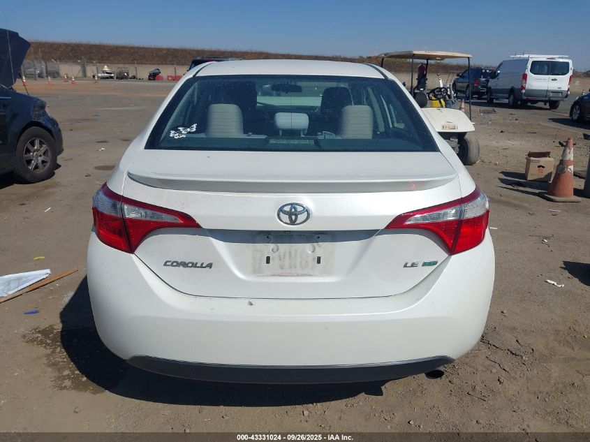 2014 Toyota Corolla Le Eco Plus VIN: 5YFBPRHE8EP056127 Lot: 43331024