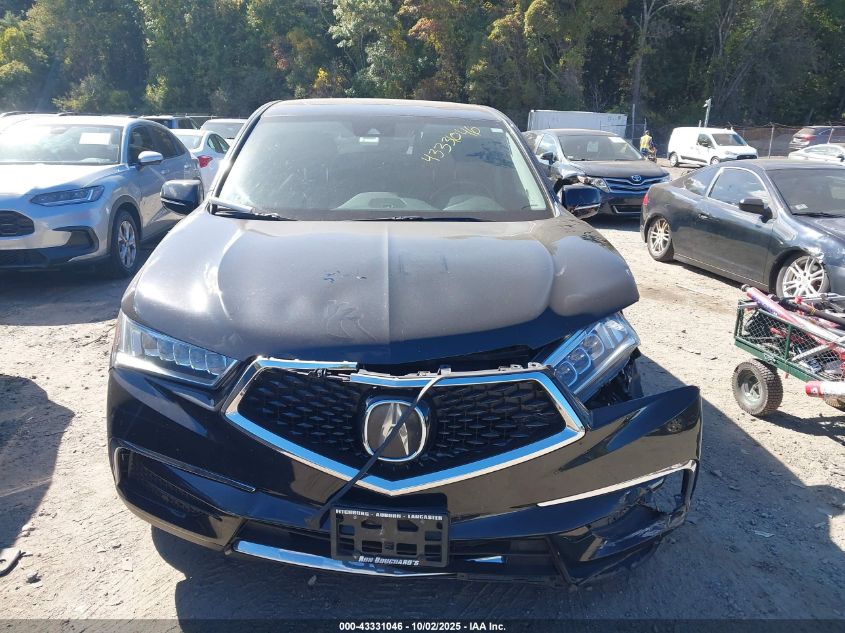 2017 Acura Mdx VIN: 5FRYD4H34HB027744 Lot: 43331046