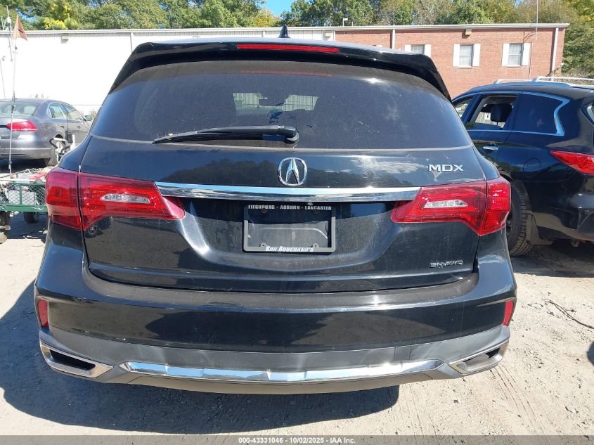 2017 Acura Mdx VIN: 5FRYD4H34HB027744 Lot: 43331046