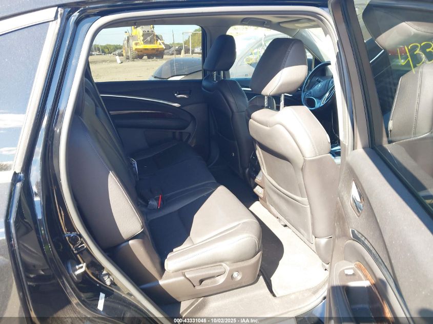 2017 Acura Mdx VIN: 5FRYD4H34HB027744 Lot: 43331046