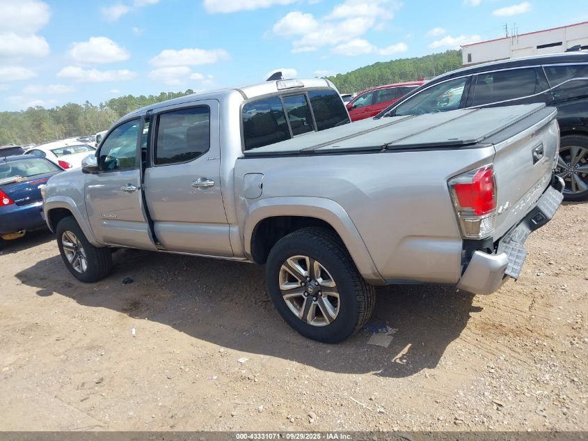 2016 Toyota Tacoma Limited VIN: 5TFGZ5AN8GX004732 Lot: 43331071