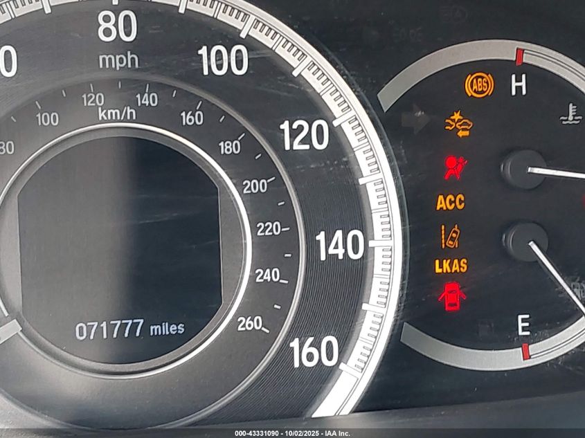 2017 Honda Accord Touring V6 VIN: 1HGCR3F98HA010762 Lot: 43331090