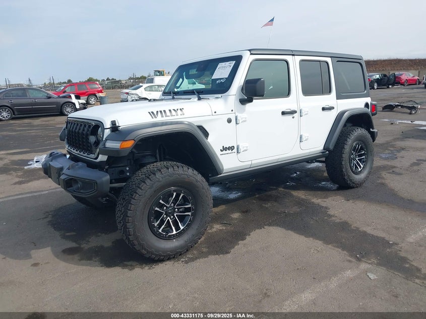 2024 Jeep Wrangler 4-Door Willys 4X4 white other gasoline 1C4RJXDG7RW286833 photo #3