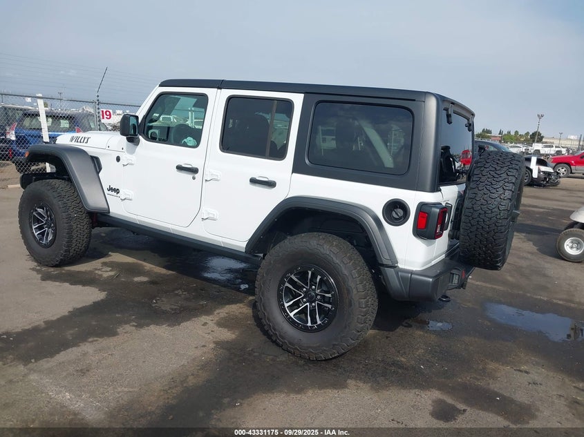 2024 Jeep Wrangler 4-Door Willys 4X4 white other gasoline 1C4RJXDG7RW286833 photo #4