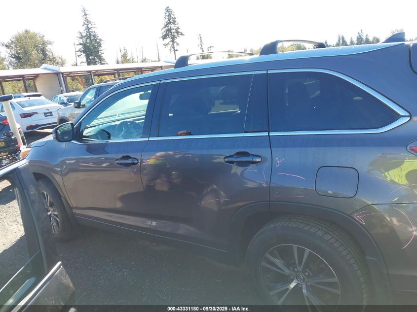 2016 Toyota Highlander Xle V6 VIN: 5TDJKRFH3GS319268 Lot: 43331180