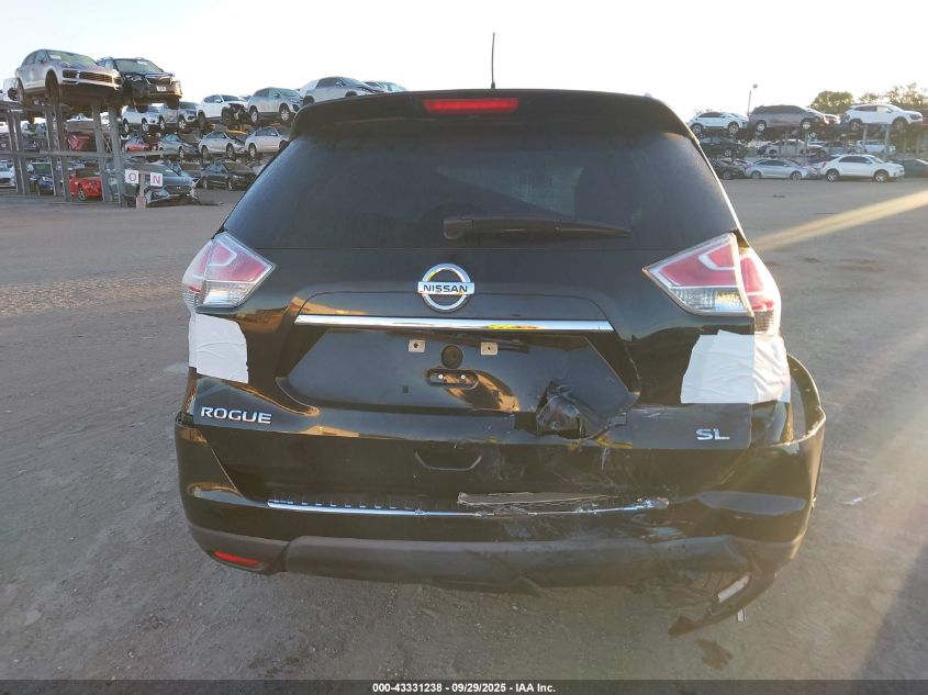 2016 Nissan Rogue Sl VIN: 5N1AT2MT6GC744721 Lot: 43331238