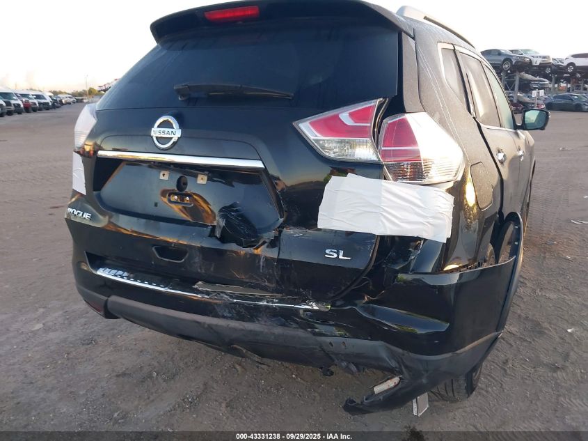 2016 Nissan Rogue Sl VIN: 5N1AT2MT6GC744721 Lot: 43331238