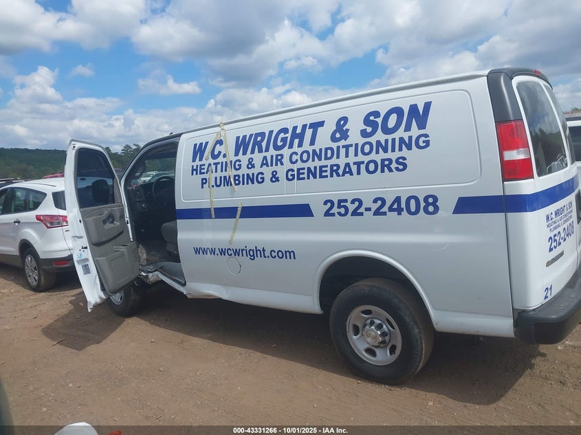 2023 Chevrolet Express Cargo Rwd 2500 Regular Wheelbase Wt VIN: 1GCWGAFP9P1203389 Lot: 43331266