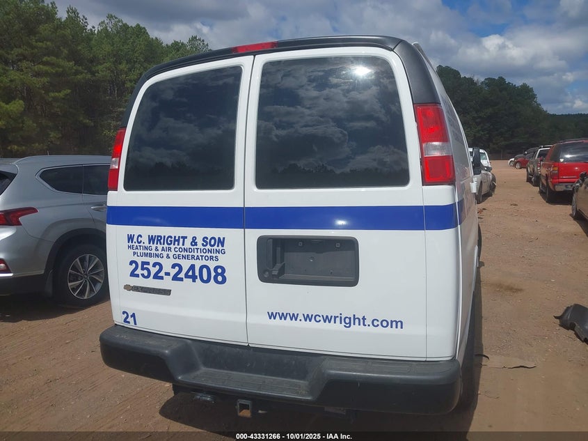 2023 Chevrolet Express Cargo Rwd 2500 Regular Wheelbase Wt VIN: 1GCWGAFP9P1203389 Lot: 43331266