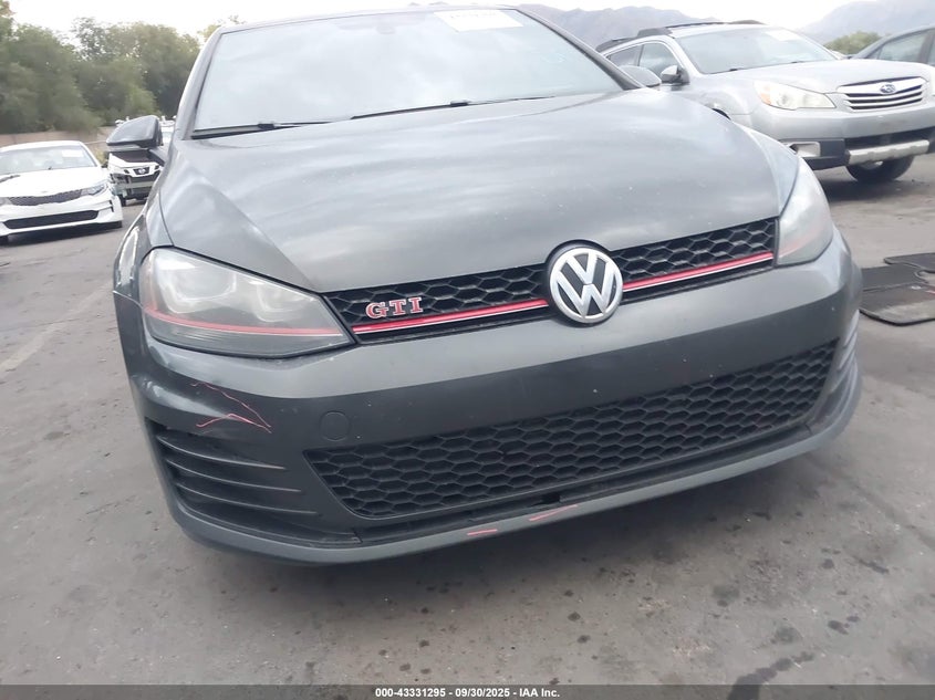 2016 VOLKSWAGEN GOLF GTI AUTOBAHN W/PERFORMANCE PACKAGE 4-DOOR - 3VW547AU7GM018715
