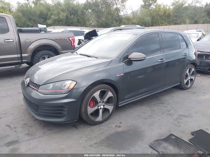 2016 VOLKSWAGEN GOLF GTI AUTOBAHN W/PERFORMANCE PACKAGE 4-DOOR - 3VW547AU7GM018715