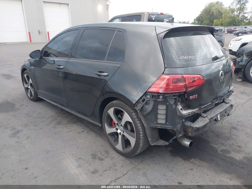 2016 VOLKSWAGEN GOLF GTI AUTOBAHN W/PERFORMANCE PACKAGE 4-DOOR - 3VW547AU7GM018715