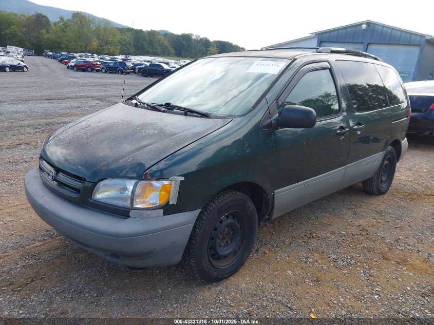 2000 Toyota Sienna Le VIN: 4T3ZF13C6YU205637 Lot: 43331316